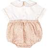 Short Sleeve Beau Bubble, Clubhouse Camel Leaves - Rompers - 4 - thumbnail