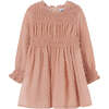 Rose Ruffle Plumeti Dress, Pink - Dresses - 1 - thumbnail
