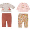 Squirrel Graphic Dual Outfit, Pink - Mixed Apparel Set - 1 - thumbnail