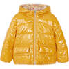 Reversible Floral Coat, Yellow - Coats - 1 - thumbnail