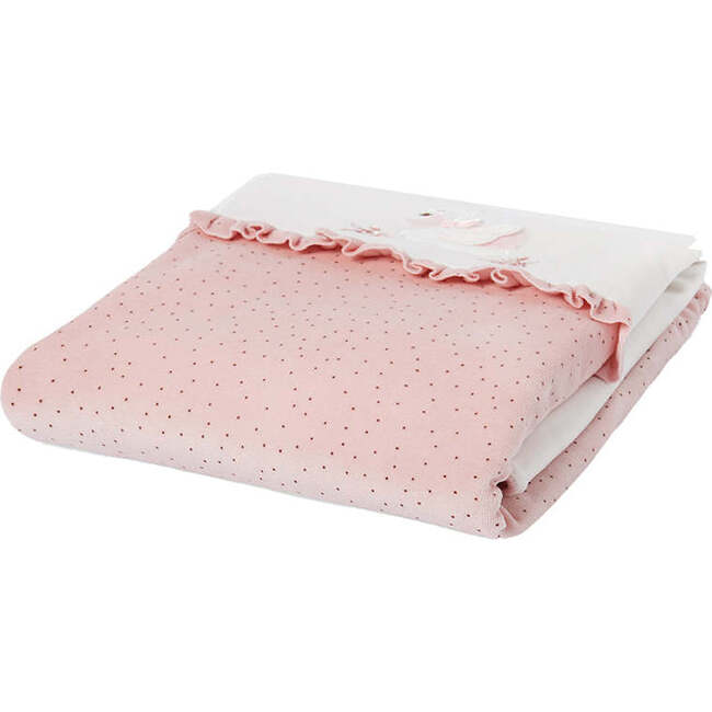 Rose Ruffle Blanket, Pink