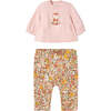 Squirrel Graphic Dual Outfit, Pink - Mixed Apparel Set - 2 - thumbnail