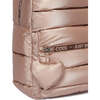 Rose Metallic Backpack, Pink - Backpacks - 3