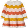 Ripple Striped Knit Dress, Orange - Dresses - 4