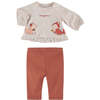 Squirrel Graphic Dual Outfit, Pink - Mixed Apparel Set - 3