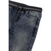 Soft Denim Joggers, Grey - Sweatpants - 3