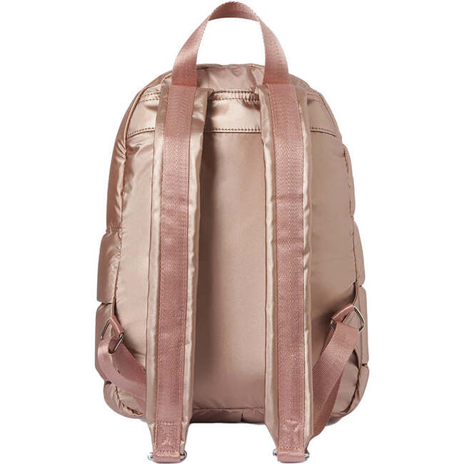 Rose Metallic Backpack, Pink - Backpacks - 4
