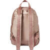 Rose Metallic Backpack, Pink - Backpacks - 4