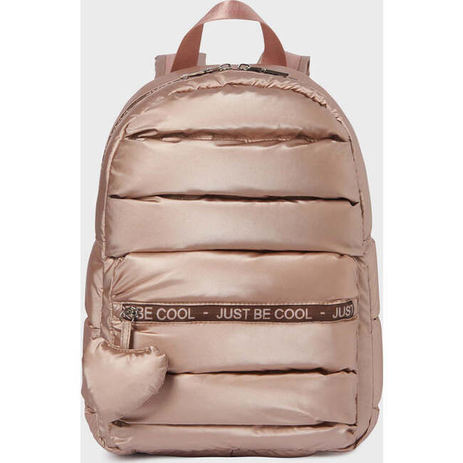 Rose Metallic Backpack, Pink - Backpacks - 5