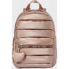 Rose Metallic Backpack, Pink - Backpacks - 5