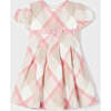 Plaid Poplin Dress, Pink - Dresses - 3