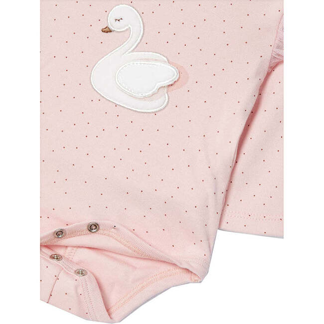 Swan Graphic Tutu Outfit & Headband, Pink - Mixed Apparel Set - 3