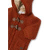 Woven Knit Hooded Cardigan, Orange - Cardigans - 2