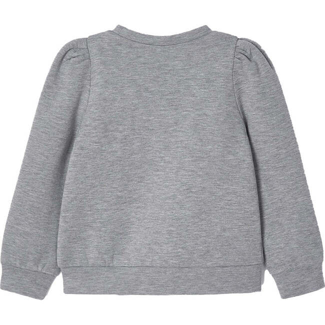 Polka Dot Knit Sweater, Silver - Sweaters - 5