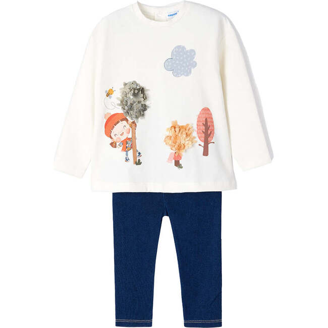 Nature Walk Graphic Outfit, White