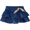 Indigo Denim Skirt, Blue - Skirts - 1 - thumbnail