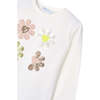 Floral Graphic Outfit, White - Mixed Apparel Set - 3