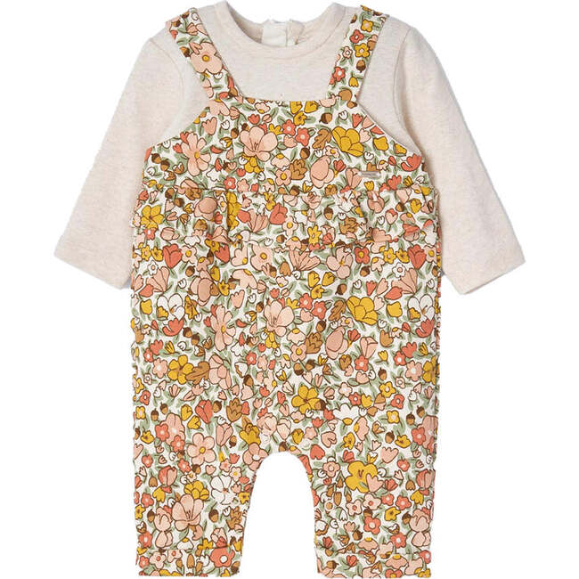 Floral Fleece Babysuit, Multi - Onesies - 1
