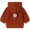 Woven Knit Hooded Cardigan, Orange - Cardigans - 3