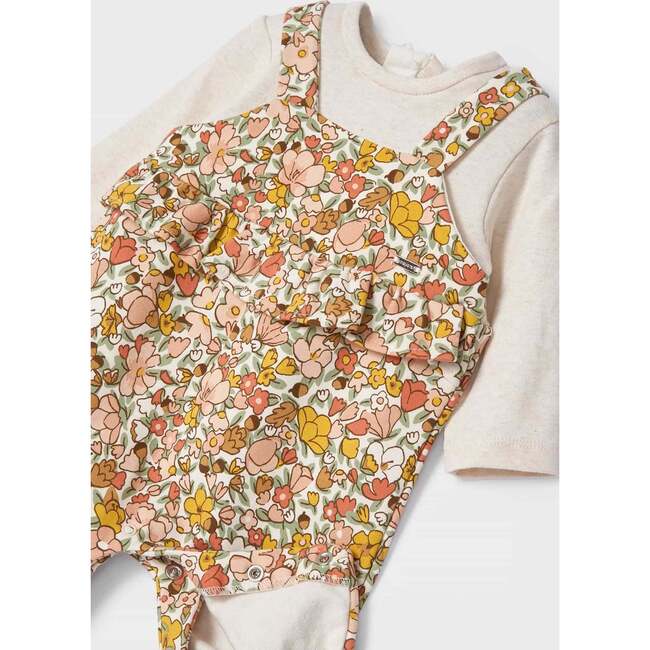 Floral Fleece Babysuit, Multi - Onesies - 2