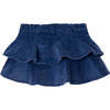 Indigo Denim Skirt, Blue - Skirts - 4