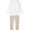 Floral Graphic Outfit, White - Mixed Apparel Set - 6 - thumbnail