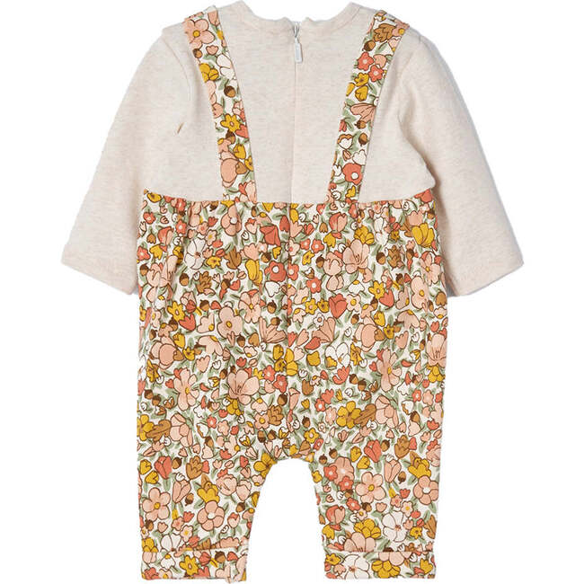 Floral Fleece Babysuit, Multi - Onesies - 3