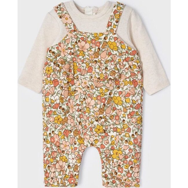 Floral Fleece Babysuit, Multi - Onesies - 4