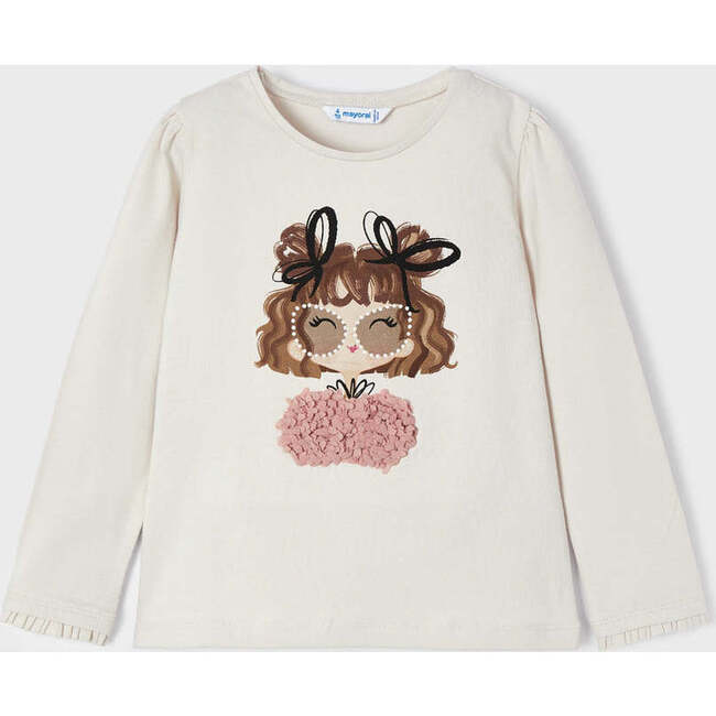 Doll Graphic T-Shirt, Beige - T-Shirts - 3