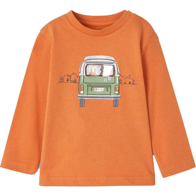 Bus Graphic T-Shirt, Orange