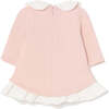 Butterfly Embroidred Fleece Dress, Pink - Dresses - 4
