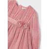 Blush Floral Pleated Dress, Pink - Dresses - 2