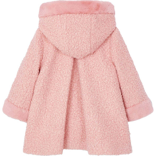 Blush Shearling Coat, Pink - Coats - 4