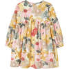 Honey Floral Dress, Yellow - Dresses - 1 - thumbnail