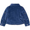 Indigo Corduroy Denim Jacket, Blue - Jackets - 3