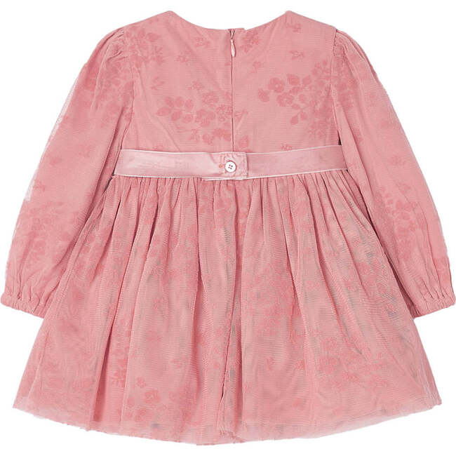 Blush Floral Pleated Dress, Pink - Dresses - 4
