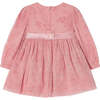 Blush Floral Pleated Dress, Pink - Dresses - 4 - thumbnail