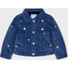 Indigo Corduroy Denim Jacket, Blue - Jackets - 4