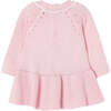 Heart Knit Dress, Pink - Dresses - 4
