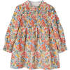 Floral Print Ruffle Dress, Orange - Dresses - 1 - thumbnail