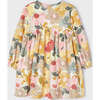 Honey Floral Dress, Yellow - Dresses - 6 - thumbnail