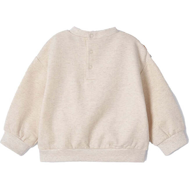 Floral Print Sweater, Beige - Sweaters - 4