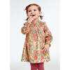 Floral Print Ruffle Dress, Orange - Dresses - 3