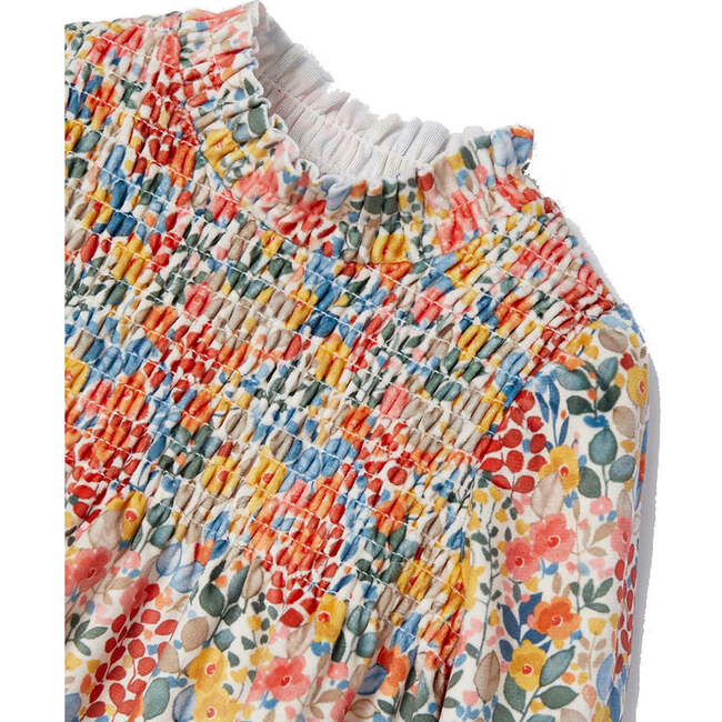 Floral Print Ruffle Dress, Orange - Dresses - 4