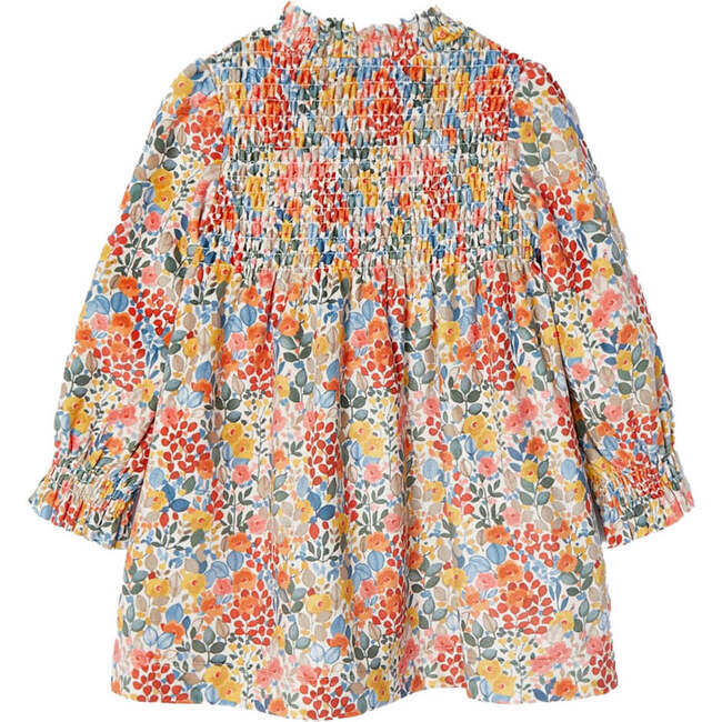 Floral Print Ruffle Dress, Orange - Dresses - 6