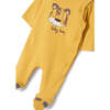 2pc Animal Graphic Babysuit & Bib, Beige - Onesies - 4 - thumbnail