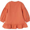 Flower Graphic Fleece Dress, Orange - Dresses - 4