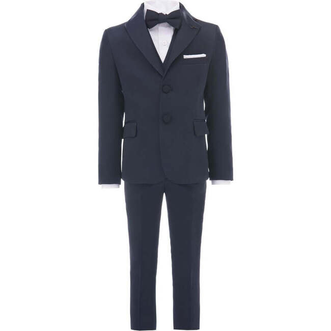 Peak Lapel Tuxedo, Navy - Suits & Separates - 1