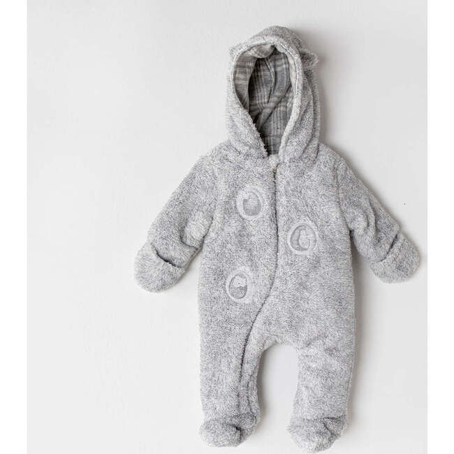 Little Hedgehog Welsoft Babysuit, Grey