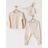 Tiny Sheep Outfit & Bib Set, Ivory - Mixed Apparel Set - 2